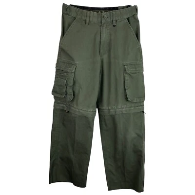 Boy Scouts Of America Youth Size 8 Green Canvas Convertible Cargo Pants Uniform - Image 1 of 4