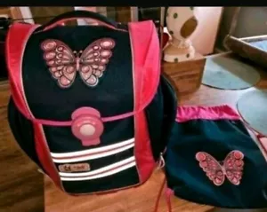 McNeill Ergo Primero Schoolbag Schulranzen Tasche Butterfly blau - Bild 1 von 5