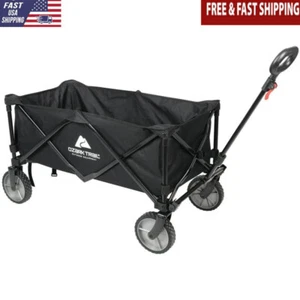 Multi-Purpose Big Bucket Cart Wagon Telescoping Handle Black 260lb Capacity New - Picture 1 of 6