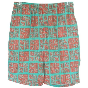 UNITED WORKERS GARMENT AMERICA lange Damenshorts türkis grün rot Größe W26 - Bild 1 von 5