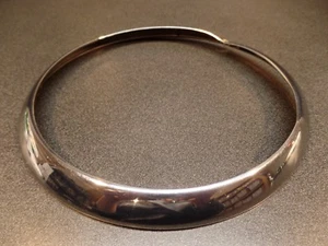 VINTAGE HARLEY DAVIDSON CHROME HEADLIGHT TRIM RING (I) - Picture 1 of 9