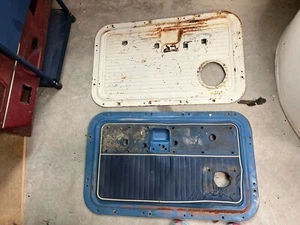 1968-1972 Ford Truck Door Panels Blue White OEM 68-72 - Picture 1 of 4