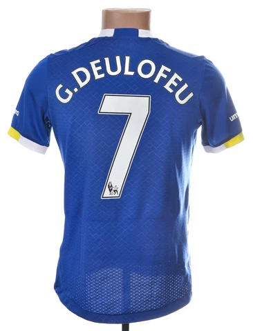 EVERTON 2016/2017 HOME FOOTBALL SHIRT JERSEY UMBRO SIZE XL BOYS #7 G.DEULOFEU Cover