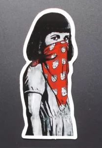 Sticker Aufkleber Glanz-Optik "Masked Girl" Stickerbomb, Laptop, Car-Styling - Bild 1 von 2