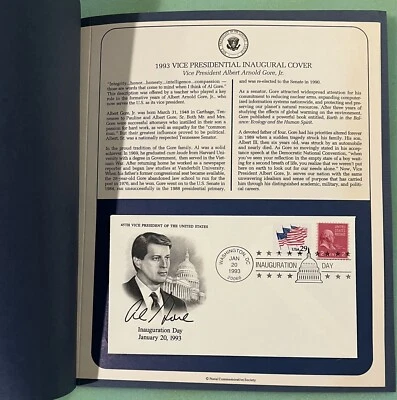 1993 Vice Presidential Inaugural Covers - Albert Arnold Gore, Jr. - 45th V.P. - Image 1 of 3