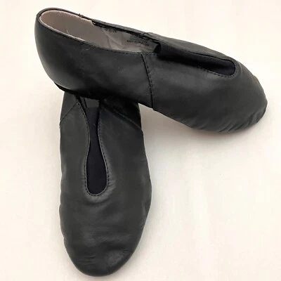 Jazz Dance Shoe Size 4 Bloch Girls Super Elastic Flexibility Slip On Leather - Image 1 of 4