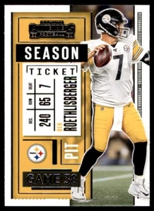 2020 Panini Contenders Ben Roethlisberger Pittsburgh Steelers #16 Base Card - Bild 1 von 2