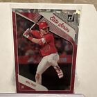 2018 PANINI Donruss Baseball Elite Series Red Cracked Ice #ES8 Mike Trout Angels