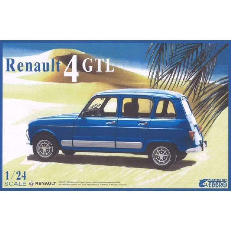 EBBRO 1:24 KIT PLASTICA AUTO     RENAULT 4  GTL       ART 25011 - Immagine 1 di 2