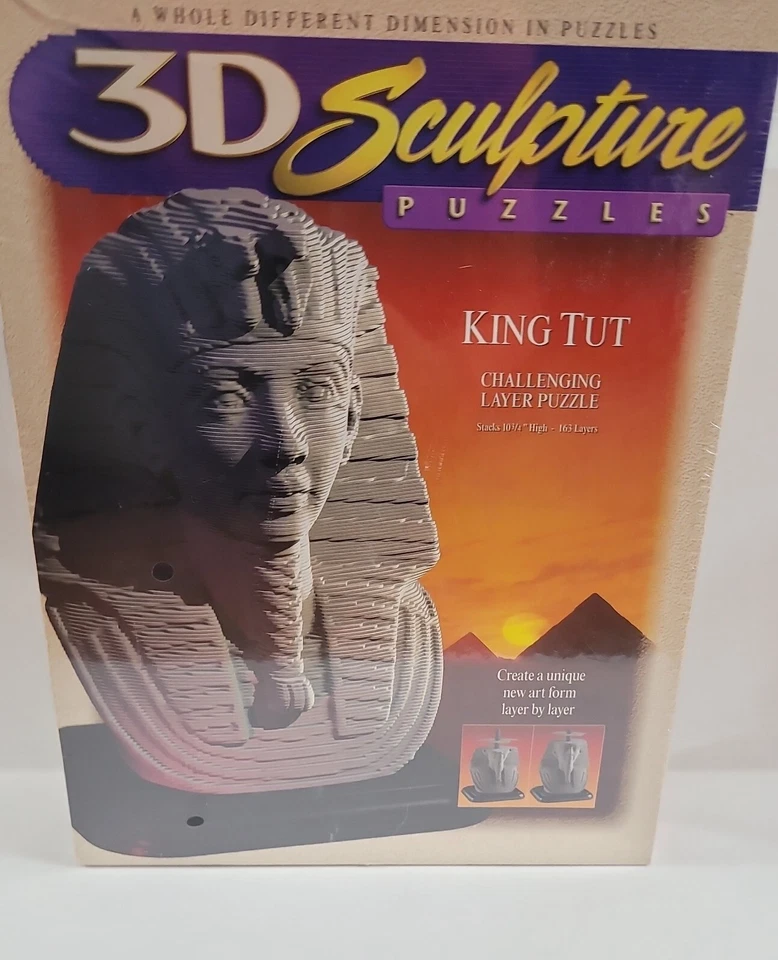 1996 Milton Bradley King Tut 3d Sculpture Layer Puzzle