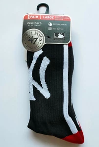 ’47 Brand MLB Baseball Bolt Crew Socks Sportsocken NY New York Yankees US 9-13 - Bild 1 von 3