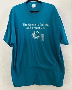 California Marine Mammal Center Sausalito Ocean Calling T-Shirt 2XL Neu Mit Etikett - Bild 1 von 4