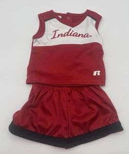 Russell Athletic Indiana Hoosiers Two-Piece Cheer Set 12 Month Baby Girl - Picture 1 of 7