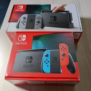 Joy-Con Only Nintendo Switch Konsole Grau / Blau-Rot Nur Verpackung - Bild 1 von 4