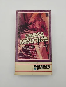 SAVAGE ABDUCTION VHS 1984 aka Cycle Psycho Exploitation Sleaze Bikers Horror - Picture 1 of 10