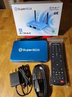 SUPERBOX S7MAX NEW RELEASE 6K Factory Sealed or Programmed Your Choice ! - Image 1 of 4