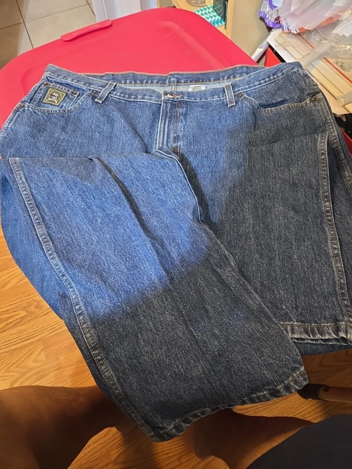 Cinch Jeans Para Hombres 44x36 Azul Vaquero Occidental Verde Etiqueta Botas Cónicas Rancho @$ Foto 1 de 3