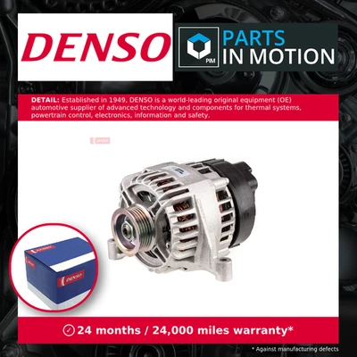 Alternator fits FIAT GRANDE PUNTO 199 1.4 2005 on Denso 46758246 51709132 New - Image 1 of 4