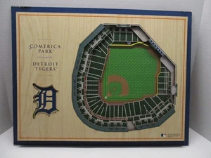 You The Fan Detroit Tigers MLB 5-Layer 3D Stadium Wall Art Comerica Park - Picture 1 of 16