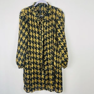 TS Taking Shape Womens Extra Long Top/Short Dress Size 20 Button Up New Crinkle - Picture 1 of 12