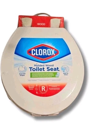 Asiento de inodoro redondo madera moldeada NUEVO Foto 1 de 2