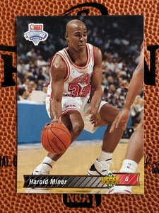 1992-93 Upper Deck Rookie Card Harold Miner #8 Heat - Picture 1 of 2