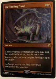 MTG English Magic Card FOIL ETCHED NM DEFLECTING SWAT from Commander Masters - Picture 1 of 1