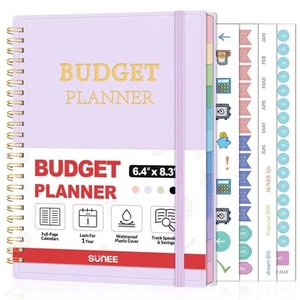 Budget Planner - Monthly Budget Book with Expense Tracker Notebook, Undated 1... - Picture 1 of 8