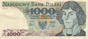 Polen 1000 Zlotych 1.6.1982 P 146c Serie G H Umlaufbanknote Qash 2 - Bild 1 von 2