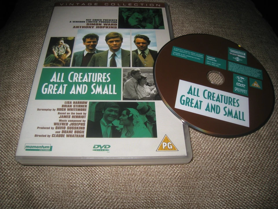 ALL CREATURES GREAT AND SMALL USED SEVENTIES ANTHONY HOPKINS DRAMA UK DVD. - Image 1 of 2