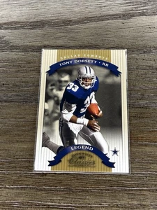 2002 Donruss Classics - Legend Tony Dorsett #122 /1000 - Picture 1 of 2