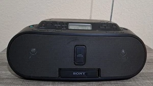 Sony ZS-S2iP CD Player AM-FM iPod Dock Boombox CDR RW Playback Tested & Working - Picture 1 of 12