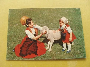 (FG.M27) VAL D'AOSTA - COSTUMI DI GRESSONEY (vg 1971) tipici animata - Imagen 1 de 2