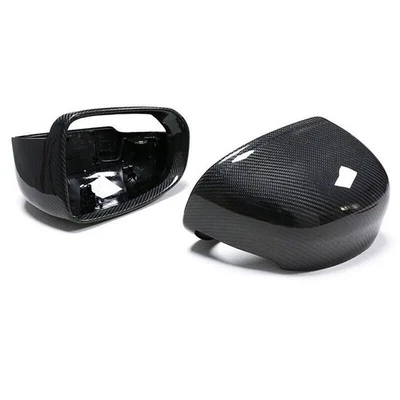 Крышка бокового зеркала заднего вида из настоящего углеродного волокна для Volvo XC60 2018-2023 годов выпуска - Изображение 1 из 4