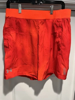 Pantalones cortos deportivos Under Armour Heat Gear ajustados rojos para hombre talla grande Foto 1 de 4