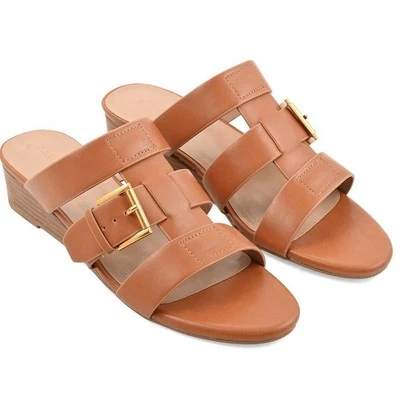 Aerosoles Sandals Wedge Women’s 8 Padded Slides 1.5” Heel - Image 1 of 4