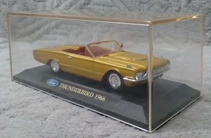 2000 New-Ray 1966 Golden Ford Thunderbird Model Muscle Car in Clear Plastic Case - Picture 1 of 12