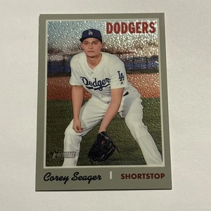 Corey Seager 2019 Topps Heritage Chrome Parallel #THC341 Dodgers /999 - Picture 1 of 2