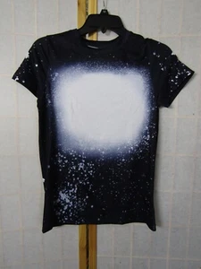 NIB Bradshaw Blanco Ombre Blue Starry Space Polyester Youth T-Shirt Size 10 Y - Picture 1 of 4