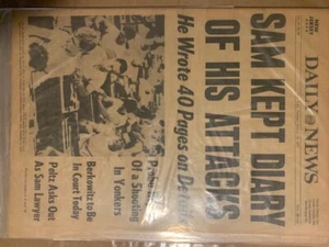 David Berkowitz 1977 "SON of SAM"  .44 Caliber killer original complete news - Picture 1 of 1