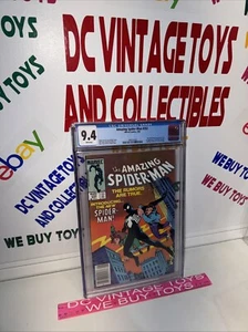 AMAZING SPIDER-MAN #252 CGC 9.4 NM WHITE PAGES MARVEL COMICS 1ST BLACK COSTUME - Picture 1 of 13