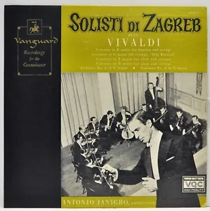 "Solisti Di Zagreb Plays Vivaldi" LP Vanguard BG-560 Excellent - Imagen 1 de 5