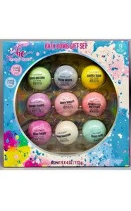 Body & Earth 9 Pieces Bath Bomb Set, 12 pcs per pack 4 oz - Picture 1 of 2
