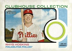 2022 HERITAGE CLUBHOUSE COLLECTION JERSEY RELIC RHYS HOSKINS PHILLIES - Picture 1 of 1
