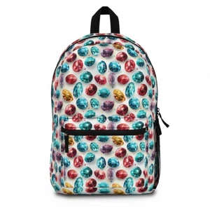 Backpack Bookbag School Bag Diamonds Bling Luxury Designer Jewels Sparkle Rich - Picture 1 of 5