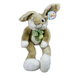 KellyToy Bunny Rabbit Floppy Ears St. Patrick’s Day Shamrock Plush - Picture 1 of 6