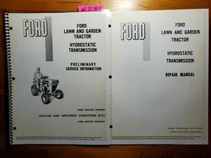 Ford LGT Lawn & Garden Tractor Hydrostatic Transmission -1971 Service Manual Set - Picture 1 of 12