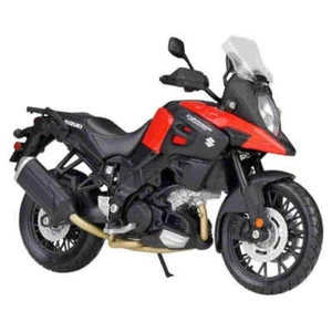 MAISTO Suzuki V-Strom Motorrad Modell Maßstab: 1:12 Straßenmotorrad schwarz rot - Bild 1 von 2
