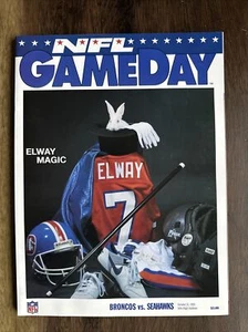 PROGRAM - Seahawks @ Denver Broncos ELWAY MAGIC - Oct 31, 1993 - Picture 1 of 7