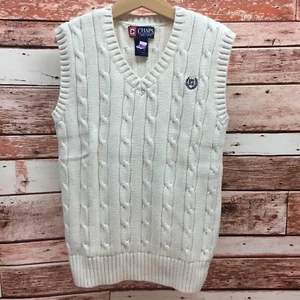 Chaps Boy's Ivory Sweater Vest. Size Small. - Picture 1 of 5